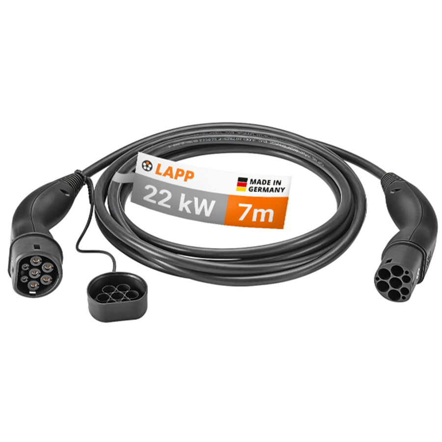 61784 - LAPP EV Charge Cable Typ 2 (22kW-3P-32A) 7m - Black