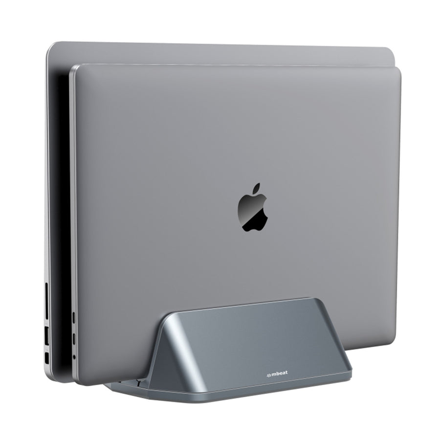 MB-STD-S5GRY - mbeat® Stage S5 Adjustable Dual Bay Tablet, Laptop and MacBook Vertical Stand (Space Grey)