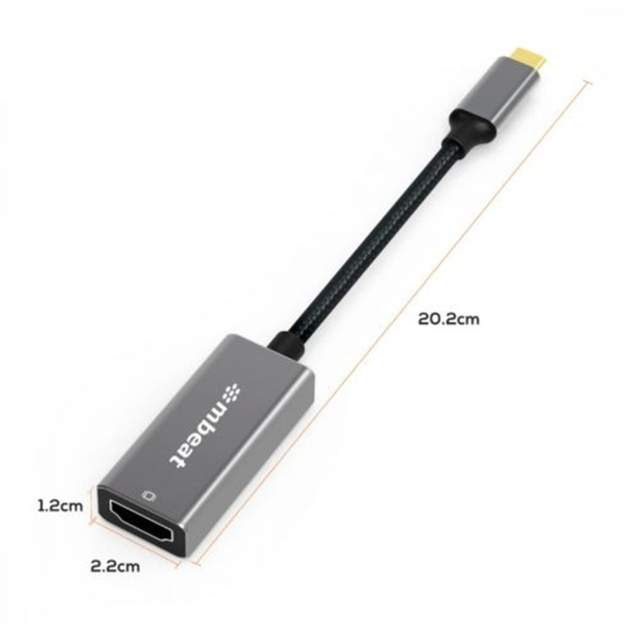 MB-XAD-CHDM - mbeat Tough Link USB-C-auf-HDMI-Adapter - Space Grey