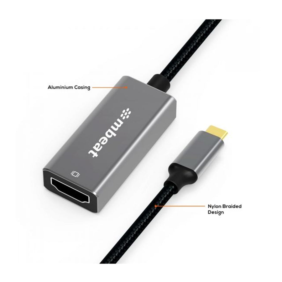 MB-XAD-CHDM - mbeat Tough Link USB-C-auf-HDMI-Adapter - Space Grey
