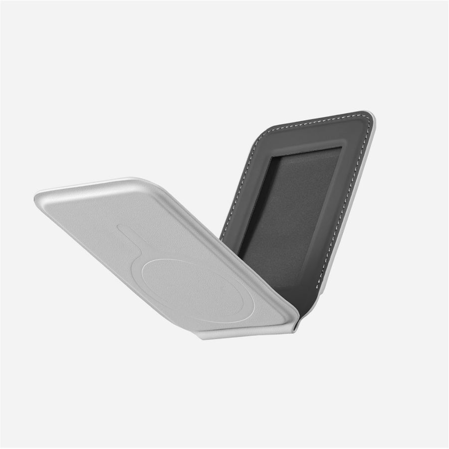 MOFT Flash Wallet & Stand MagSafe Compatible - Misty Cove - Slim Magnetic Card Holder with Adjustable Phone Stand, MOVAS Vegan Leather, 2-Card Capacity