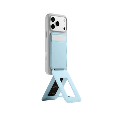 MOFT Snap iPhone Tripod Stand & Wallet - Drift Blue - MagSafe Compatible - 3-in-1 Slim Magnetic Wallet with Foldable Phone Tripod Stand, MOVAS Vegan Leather, Hands-Free Shooting & Viewing