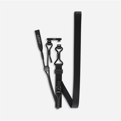 MOFT Everywhere Lanyard - Jet Black - Adjustable Hands-Free Phone Strap, Durable Nylon Crossbody Neck & Shoulder Carry, Secure Universal Phone Attachment