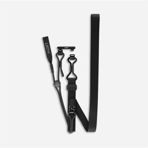 MOFT Everywhere Lanyard - Jet Black - Adjustable Hands-Free Phone Strap, Durable Nylon Crossbody Neck & Shoulder Carry, Secure Universal Phone Attachment