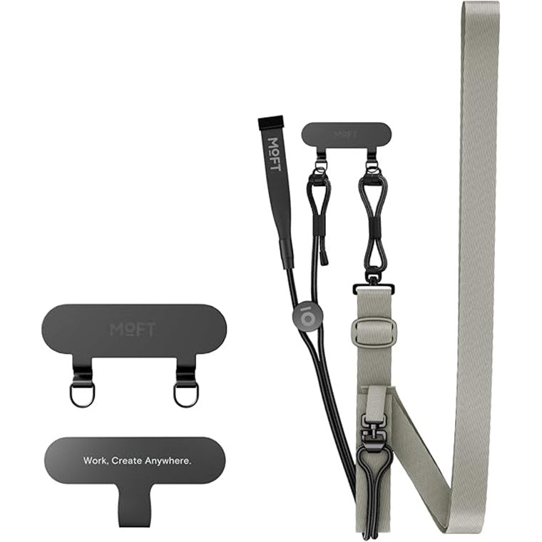 MOFT Everywhere Lanyard - Misty Cove - Adjustable Hands-Free Phone Strap, Durable Nylon Crossbody Neck & Shoulder Carry, Secure Universal Phone Attachment
