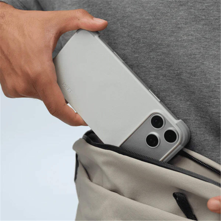 MOFT iPhone 17 Pro Frame Phone Case - MagSafe Compatible   - Misty Cove + Cement