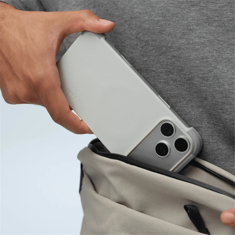 MOFT iPhone 17 Pro Max Frame Phone Case - MagSafe Compatible - Misty Cove + Cement