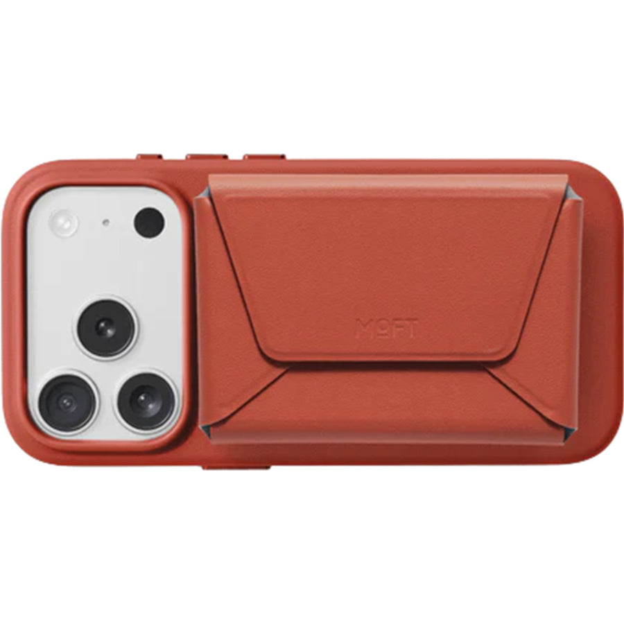 MOFT Field Phone Wallet - Clay - Slim Magnetic/MagSafe Compatible Phone Wallet, Foldable High-Capacity Design, MOVAS Vegan Leather, RFID Protection