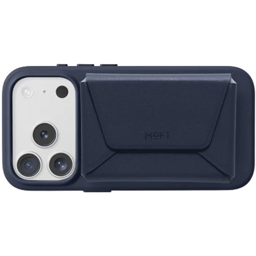 MOFT Field Phone Wallet - Navy Blue - Slim Magnetic/MagSafe Compatible Phone Wallet, Foldable High-Capacity Design, MOVAS Vegan Leather, RFID Protection