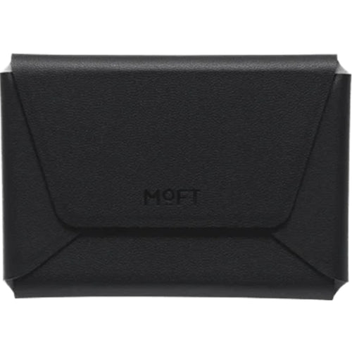 MOFT Field Phone Wallet - Jet Black - Slim Magnetic/MagSafe Compatible Phone Wallet, Foldable High-Capacity Design, MOVAS Vegan Leather, RFID Protection