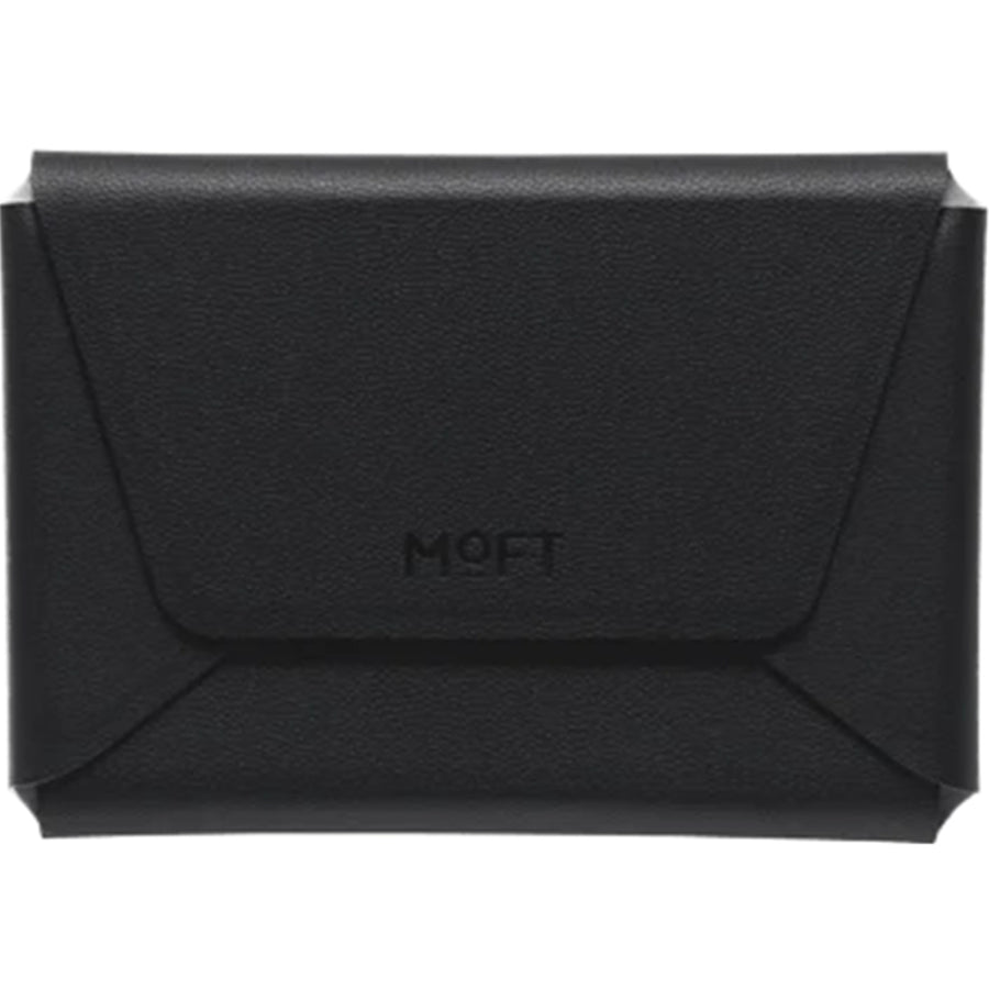 MOFT Field Phone Wallet - Jet Black - Slim Magnetic/MagSafe Compatible Phone Wallet, Foldable High-Capacity Design, MOVAS Vegan Leather, RFID Protection