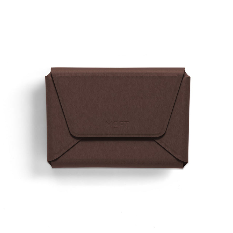 MOFT Field Phone Wallet - Brownie - Slim Magnetic/MagSafe Compatible Phone Wallet, Foldable High-Capacity Design, MOVAS Vegan Leather, RFID Protection