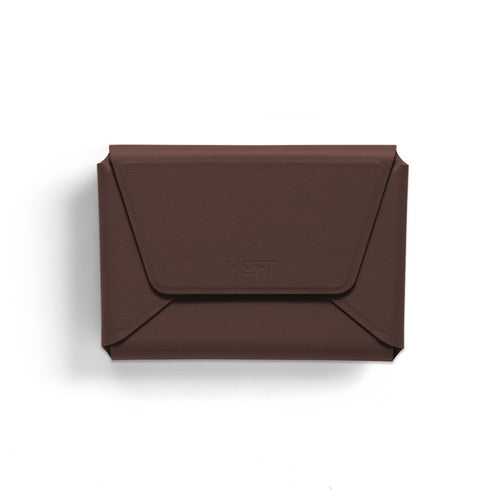 MOFT Field Phone Wallet - Brownie - Slim Magnetic/MagSafe Compatible Phone Wallet, Foldable High-Capacity Design, MOVAS Vegan Leather, RFID Protection