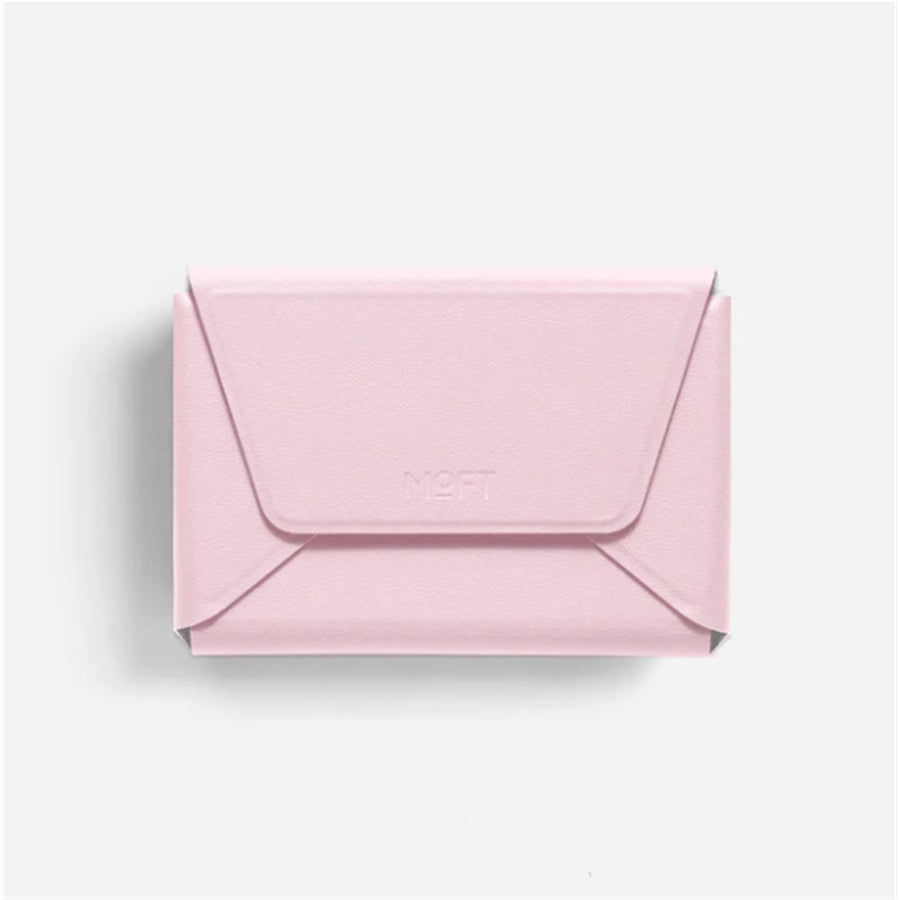 MOFT Field Phone Wallet - Light Pink - Slim Magnetic/MagSafe Compatible Phone Wallet, Foldable High-Capacity Design, MOVAS Vegan Leather, RFID Protection