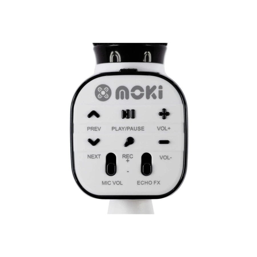 MOKI Speakers ACC-KAPSBW - Moki Popstar Karaoke Microphone - Black & White