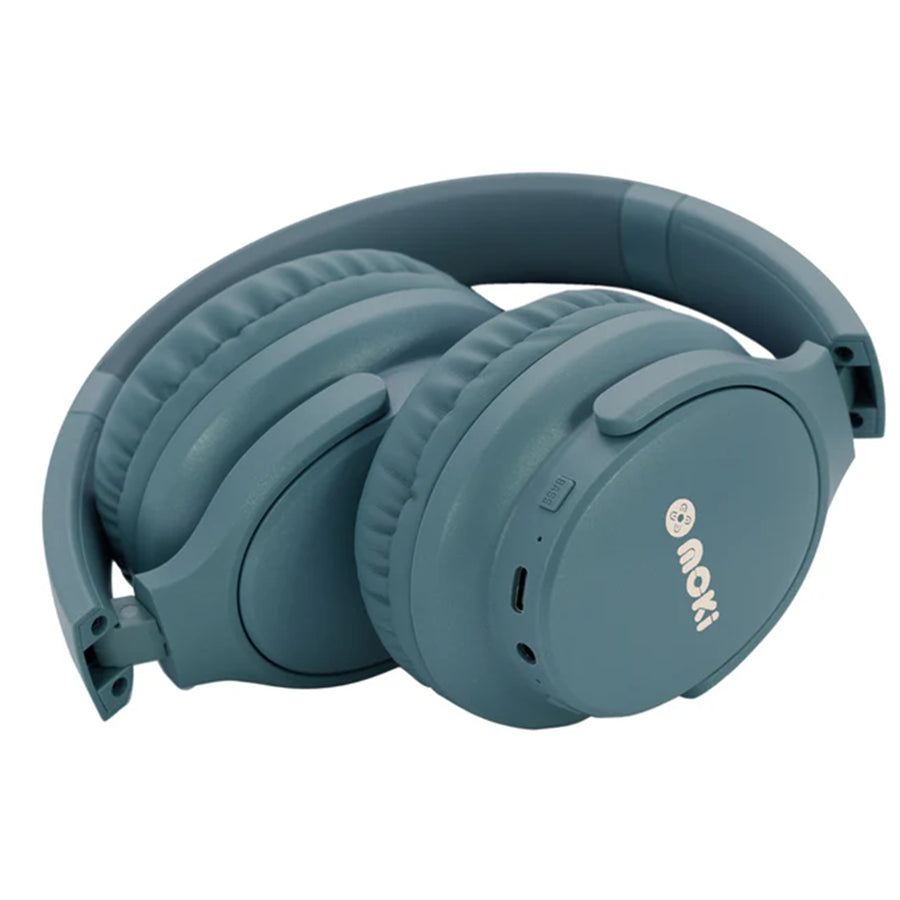MOKI Headphones ACC-HPELST - Moki Element Wireless Headphones - Storm