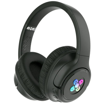 MOKI Headphones ACC-HPMIXLED - Moki Mixi LED Volume Limited Wireless Headphones