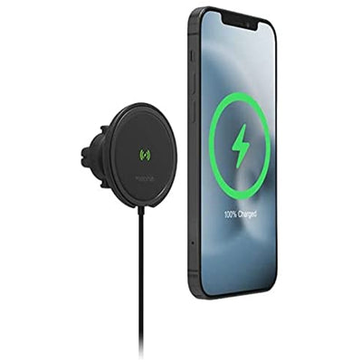 Mophie Snap+  15W Wireless Charging Air Vent Car Mount USB-C Car Chager - Black