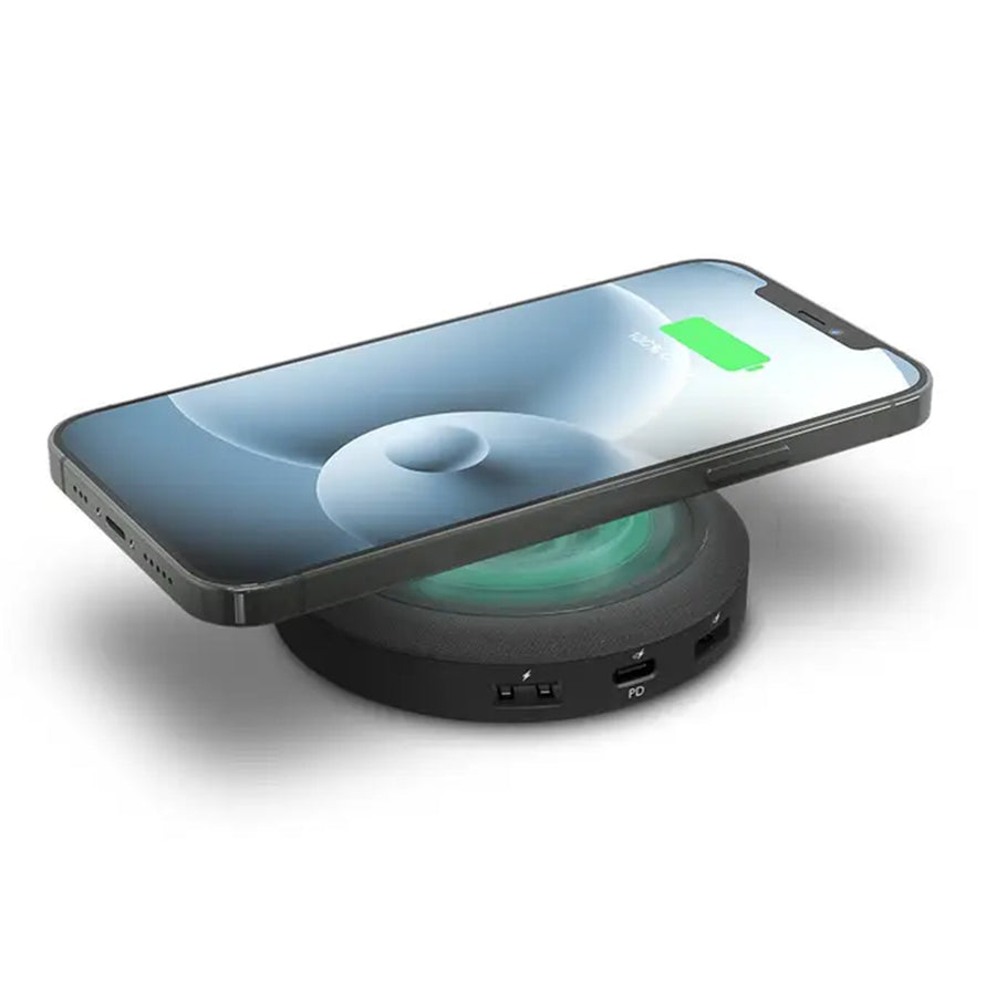 ZAGG 401307467 - Mophie Wireless Multi Port 10W Wireless Charging Hub (1C 20W, 1A 18W, 1A 12W)