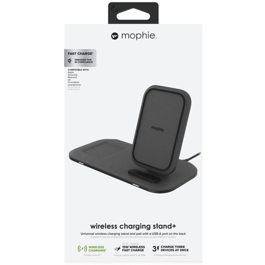 ZAGG 401305844 - Mophie Universal Wireless Charging Stand+ - Black (2 in1 BYO)