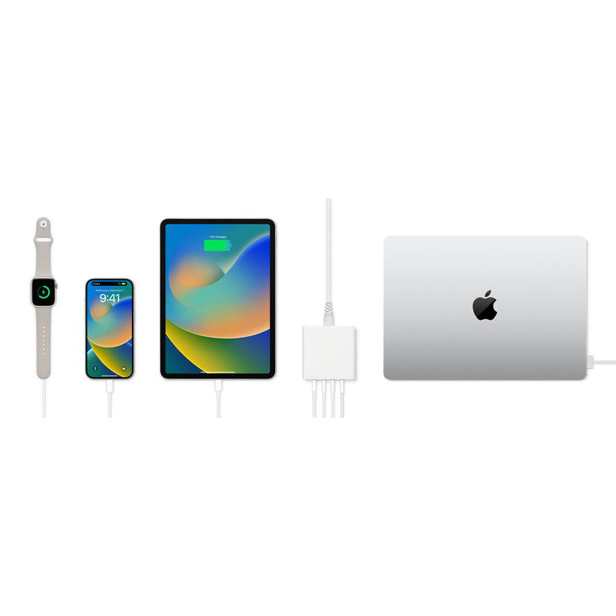 ZAGG 409909311 - Mophie Accessories Wall Adapter USB C PD HUB 120W GAN - White