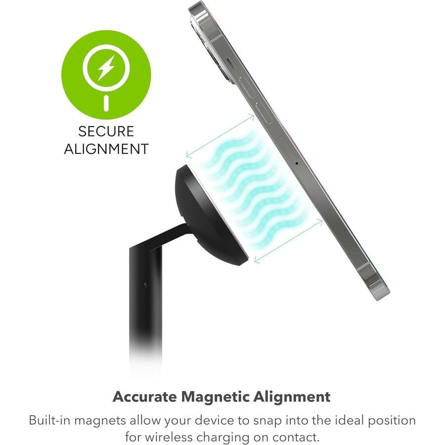 Mophie Premium 3-in-1 Magsafe Wireless Extendable Charging Stand - Black