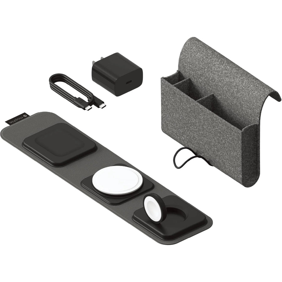 ZAGG 401311506 - Mophie UNV WRLS 3in1 travel charger w/ MagSafe - Black