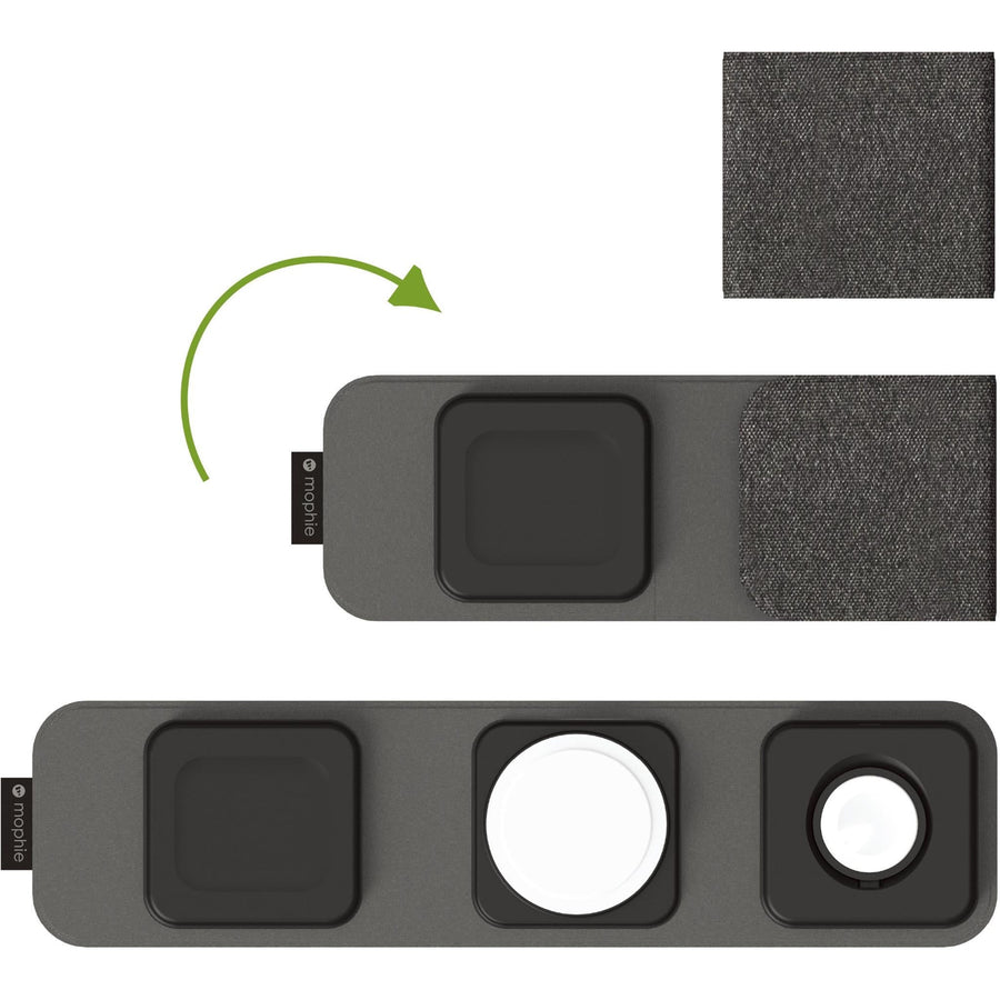 ZAGG 401311506 - Mophie UNV WRLS 3in1 travel charger w/ MagSafe - Black