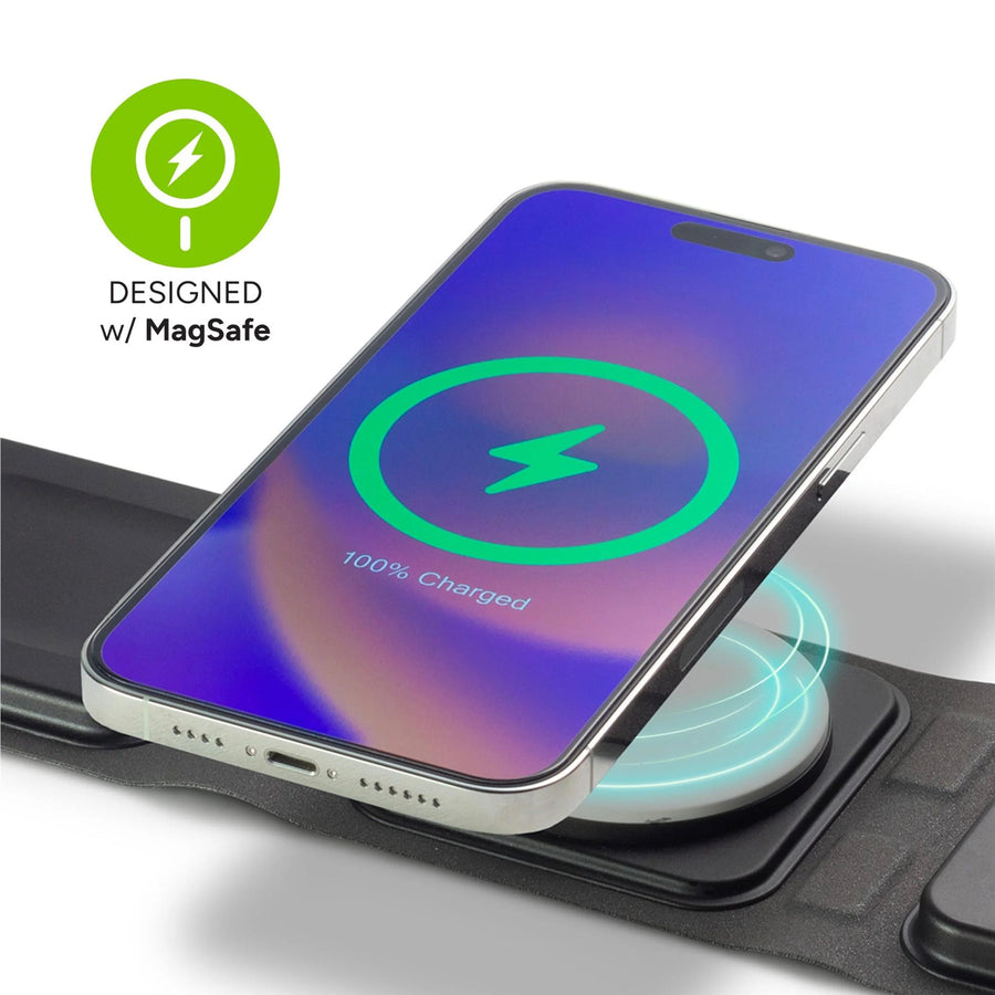ZAGG 401311506 - Mophie UNV WRLS 3in1 travel charger w/ MagSafe - Black