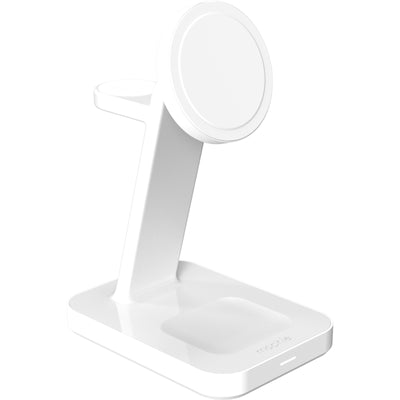 401314106 - Mophie 3 in 1 Qi2 Stand Apple/Android Compatible White