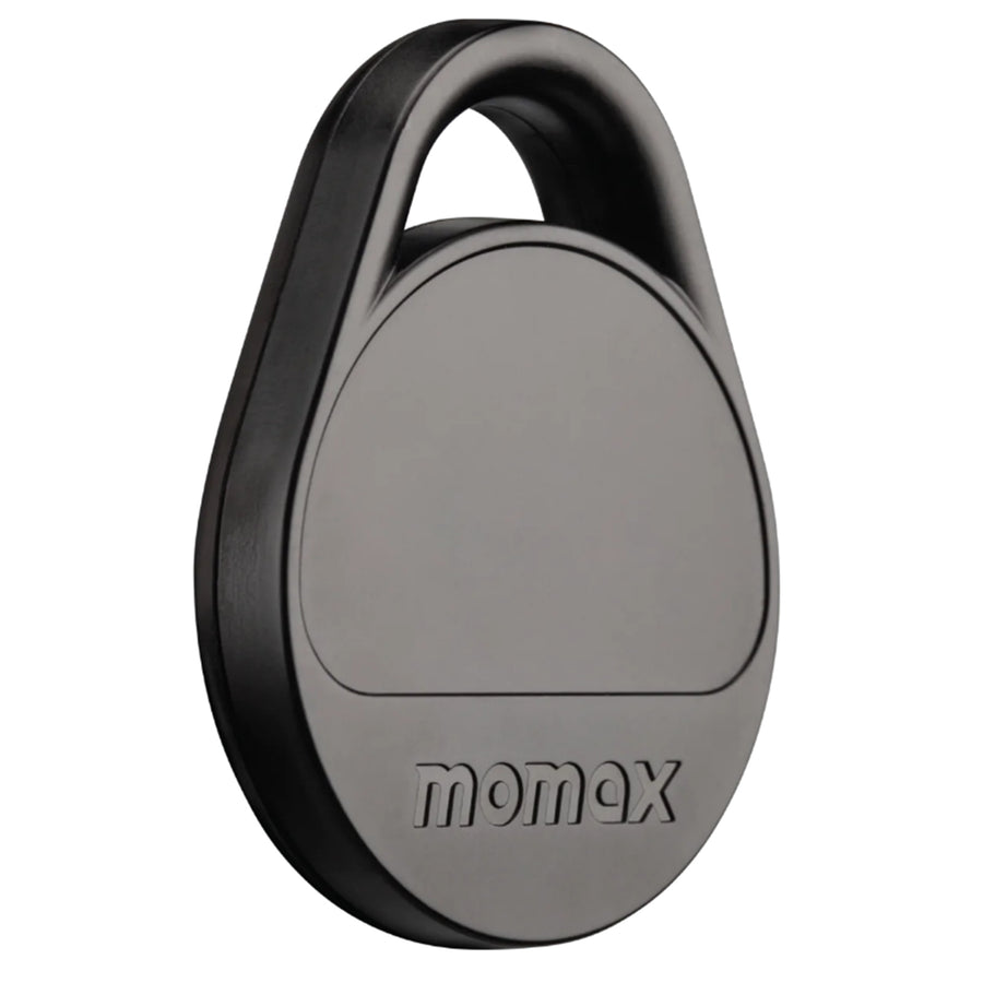 Momax Pinpop Lite Apple Find My Bluetooth Tracker - Black - Apple Find My Certified, Precise Real-time Tracking, Accurate Tracking With Two-Way Alarm System, Built-in Buzzer, Easily Hang To Your Personal Belongings