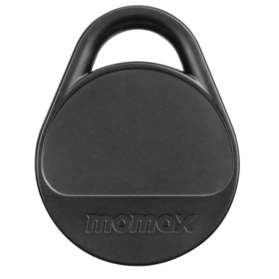 Momax Pinpop Lite Apple Find My Bluetooth Tracker - Black - Apple Find My Certified, Precise Real-time Tracking, Accurate Tracking With Two-Way Alarm System, Built-in Buzzer, Easily Hang To Your Personal Belongings