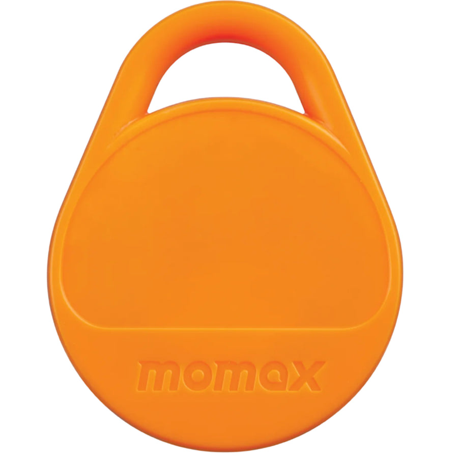Momax Pinpop Lite Apple Find My Bluetooth Tracker - Orange - Apple Find My Certified, Precise Real-time Tracking, Accurate Tracking With Two-Way Alarm System, Built-in Buzzer, Easily Hang To Your Personal Belongings