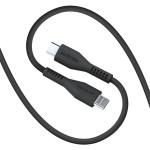 62251 - MICRODIA FRUITYWIRE LIQUID SILICON PD100W 2.6M USB-C TO USB-C CABLE - CHARCOAL