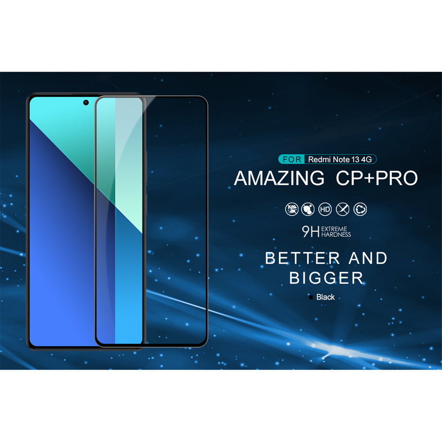 Nillkin Xiaomi Redmi Note 13 4G (2024)  CP+ Pro Premium Full Covered Glass Screen Protector - Black