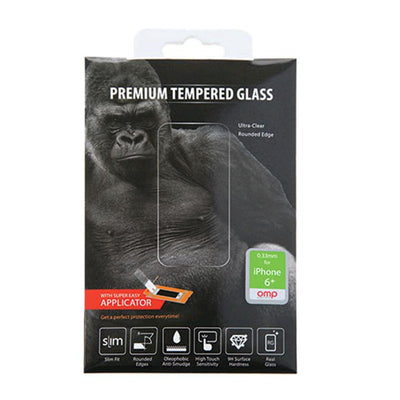 OMP iPhone 6+ / 7+ / 8+ Plus Premium Displayschutzfolie aus gehärtetem Glas