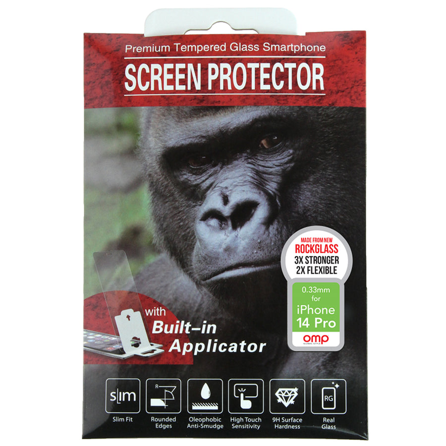 OMP Displayschutzfolien M9980 - OMP iPhone 14 PRO Premium Displayschutzfolie aus gehärtetem Glas