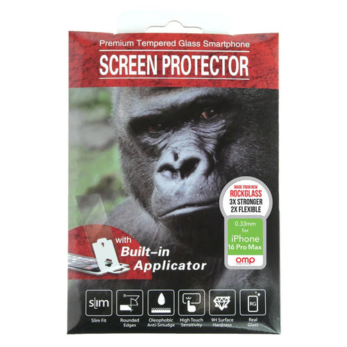 OMP Screen Protectors M9922 - OMP iPhone 16 Pro Max Premium Glass Screen Protector