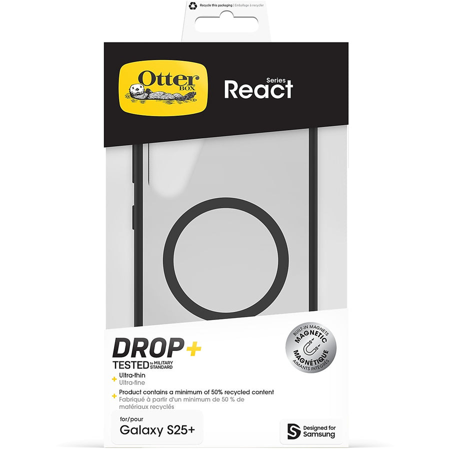 OtterBox Galaxy S25+ 5G React Magnet Case - Black Crystal