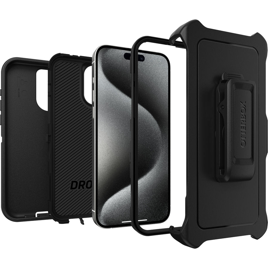 77-92549 - OtterBox Defender - iPhone 15 Pro Max - Black