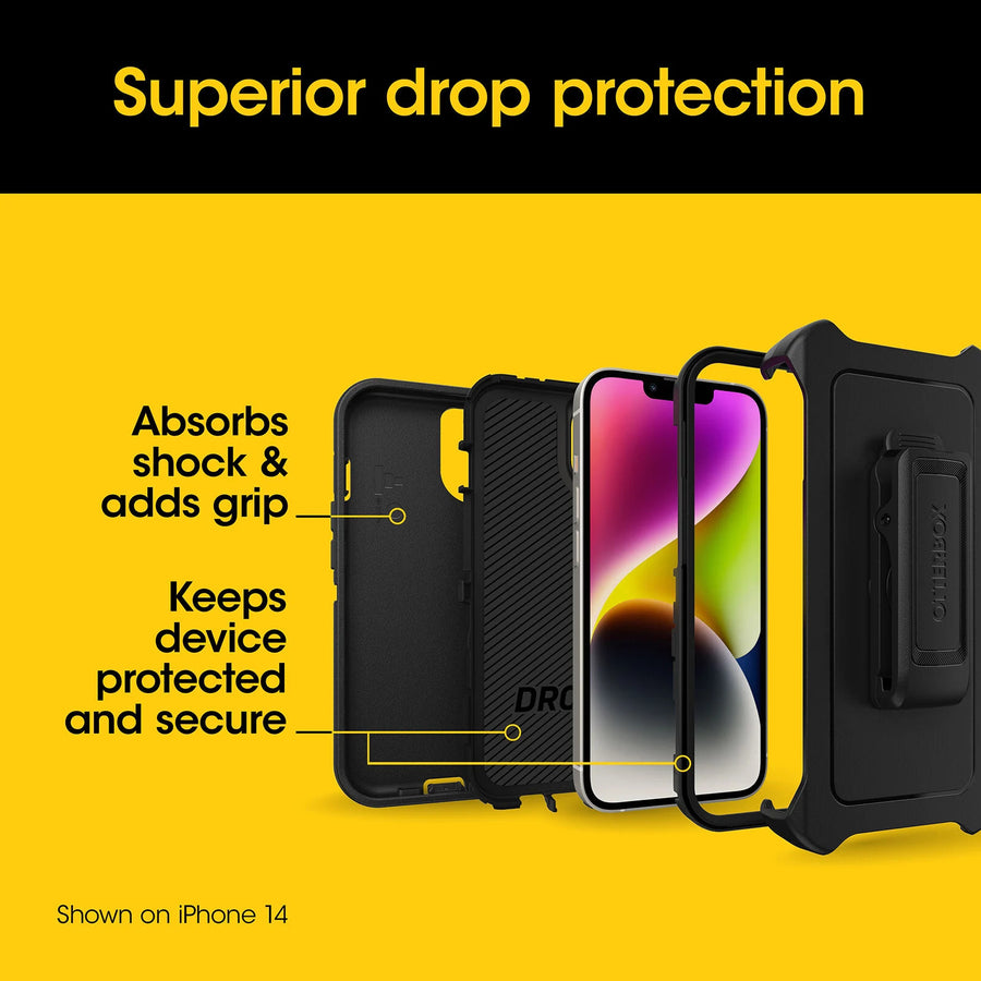 77-92549 - OtterBox Defender - iPhone 15 Pro Max - Black