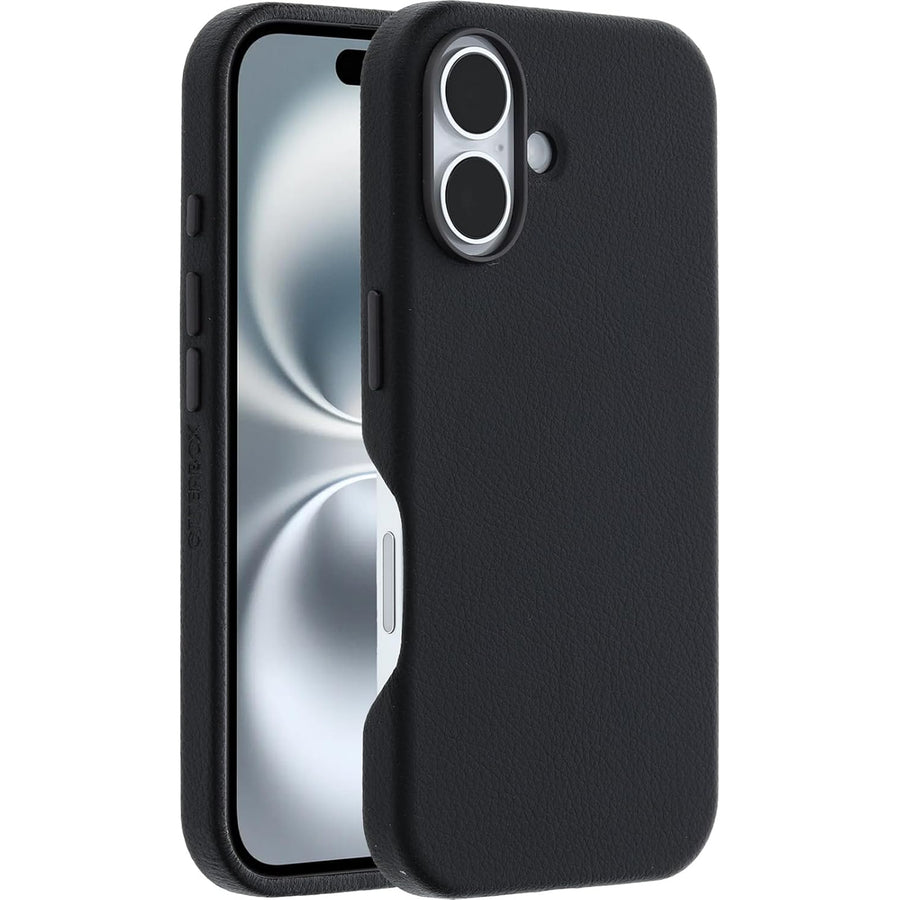 OtterBox iPhone 16 (6.1") Symmetry Cactus Leather  Phone Case - Noir Ash/Black