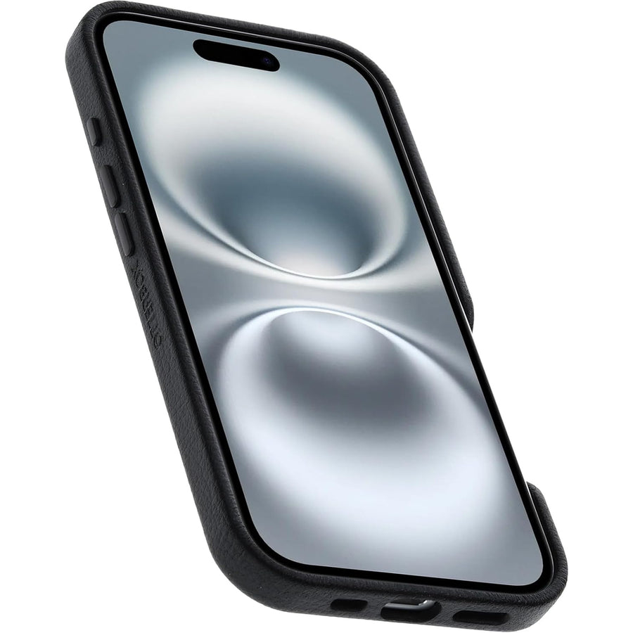 OtterBox iPhone 16 (6.1") Symmetry Cactus Leather  Phone Case - Noir Ash/Black