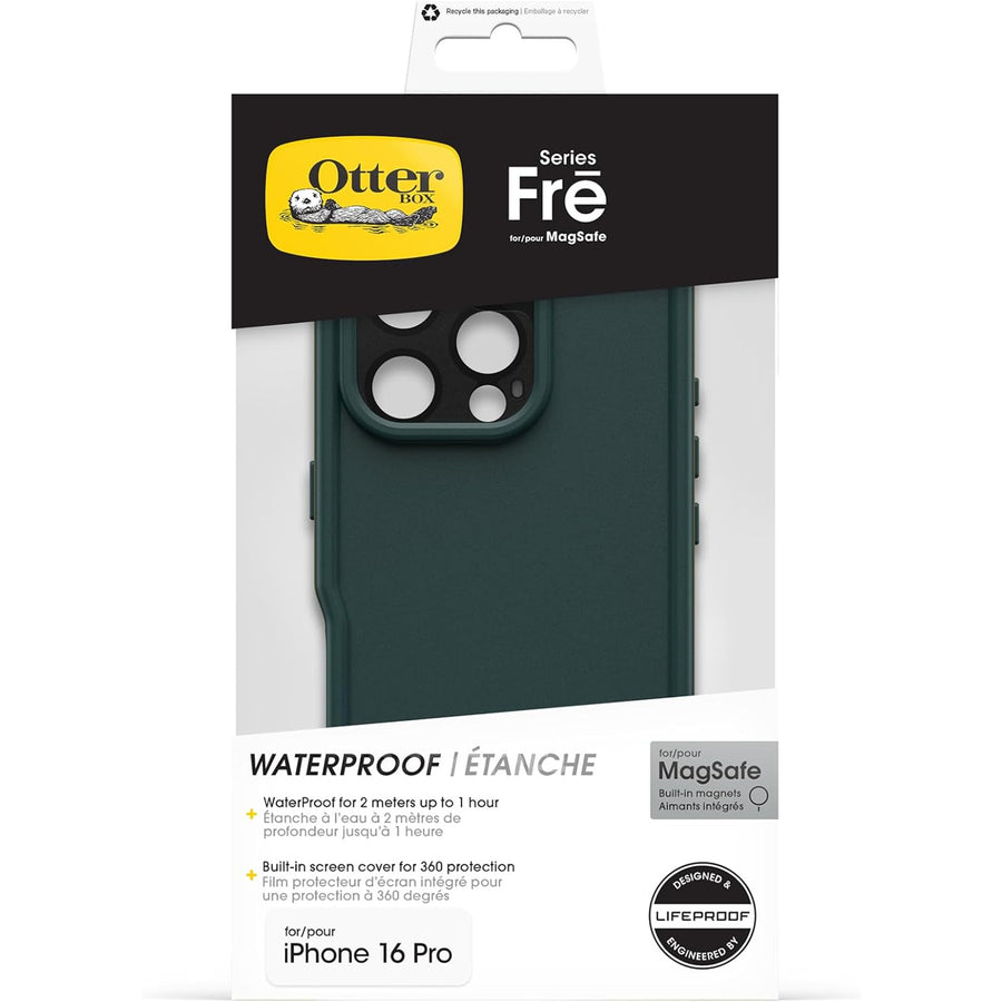 OtterBox iPhone 16 Pro (6.3") Fre MagSafe Phone Case - Submerge/Green