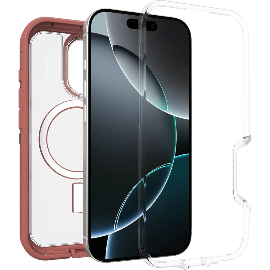 OtterBox iPhone 16 Pro (6.3") Defender XT Clear Dust Bowl Phone Case - Brown/Clear