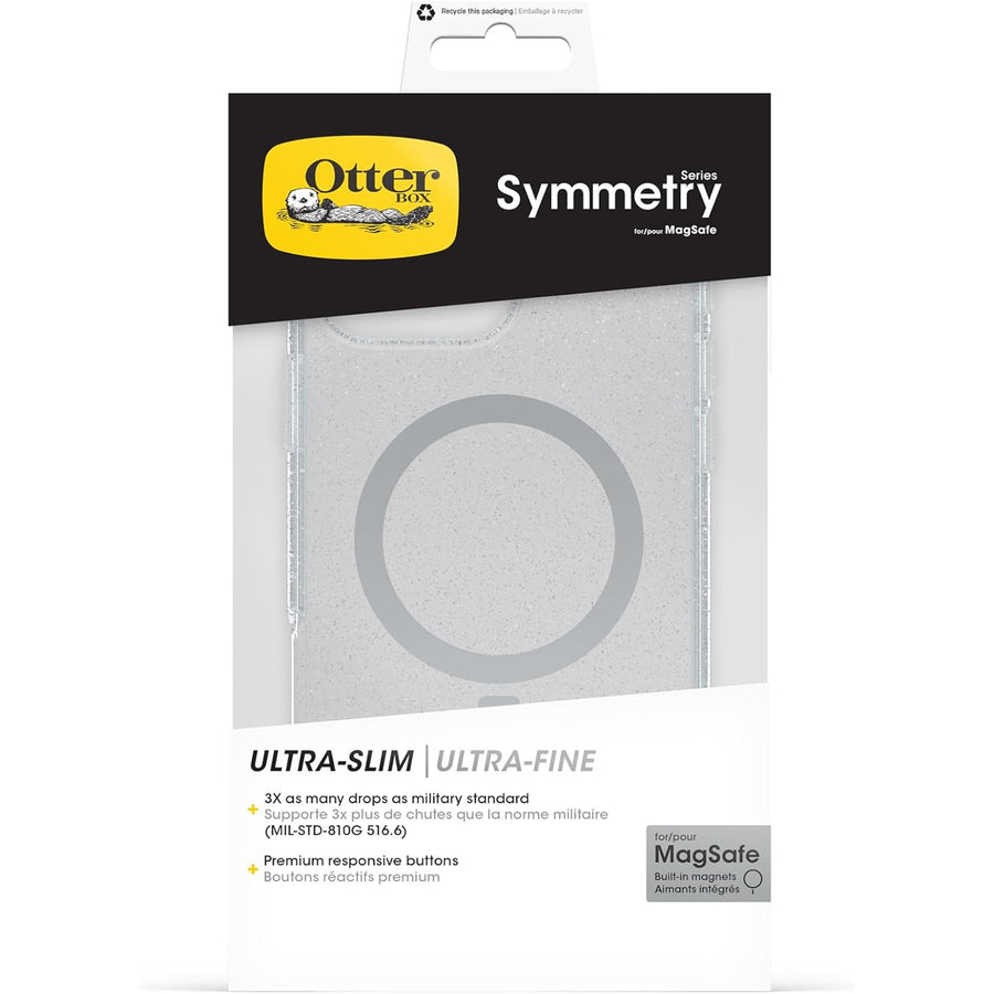 OtterBox iPhone 16 Pro Max (6.9") Symmetry Clear MagSafe Phone Case - Stardust/Clear