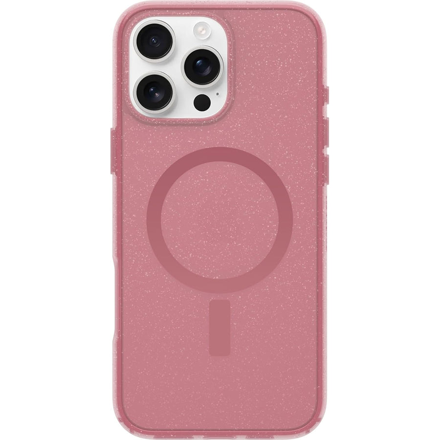 OtterBox iPhone 16 Pro Max (6.9") Symmetry Clear MagSafe Phone Case - Timbleberry/Pink