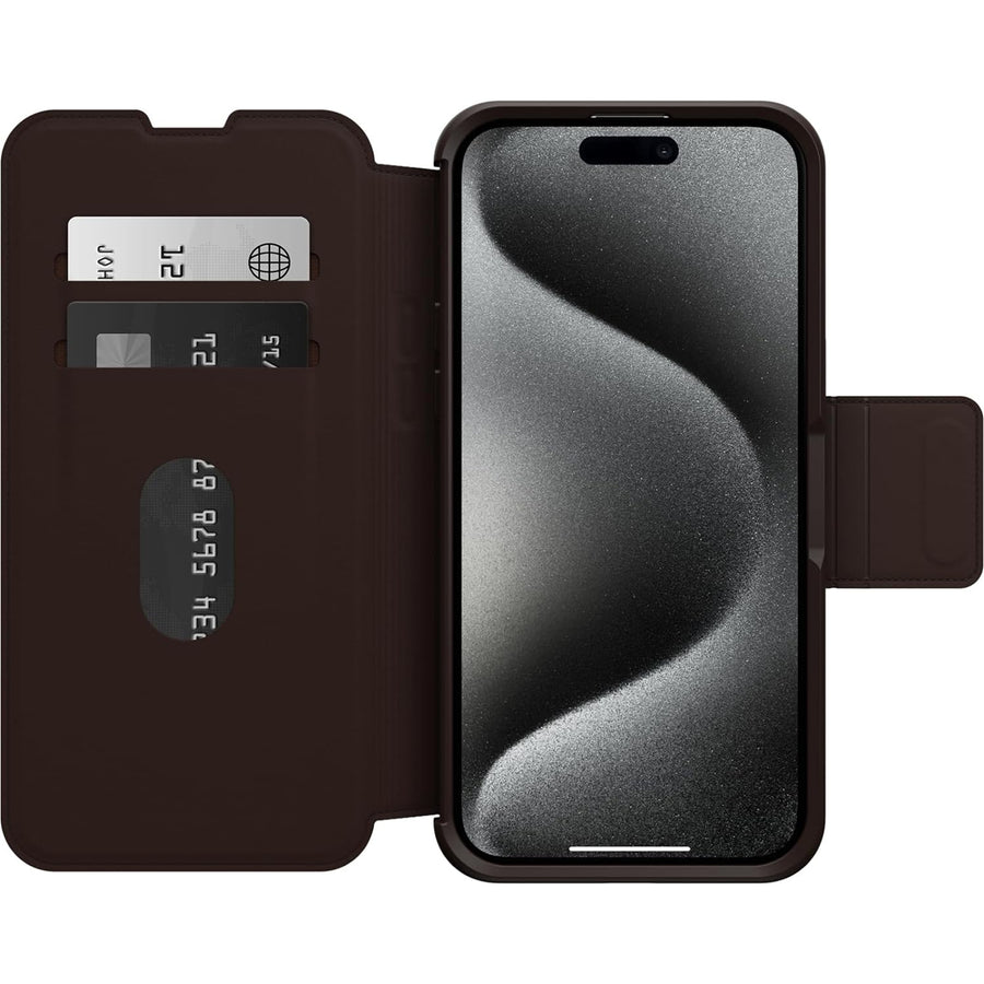 77-93567 - OtterBox Strada Magsafe - iPhone 15 Pro Max - Espresso