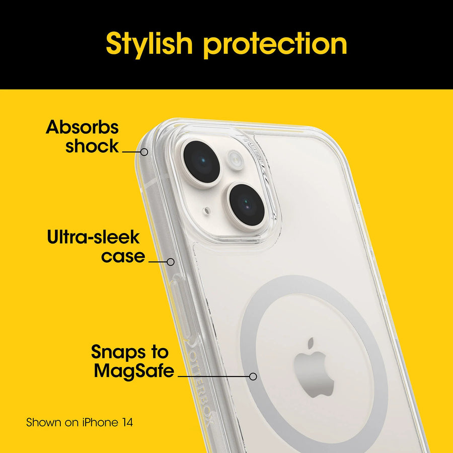 77-93109 - OtterBox iPhone 17e/16e/15 Symmetry MagSafe Clear