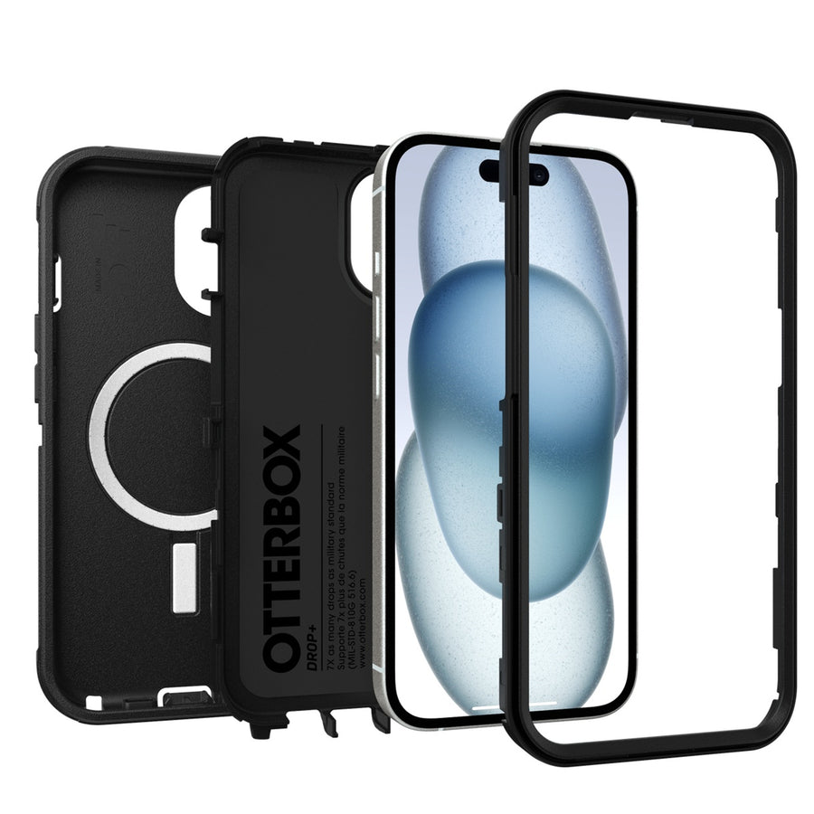 77-97534 - OtterBox Defender MagSafe iPhone 17e/16e/15/14/13 - Black
